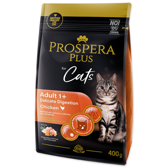 Hrana Prospera Plus Adult 1+ Piščanec — za občutljivo prebavo 0,4kg