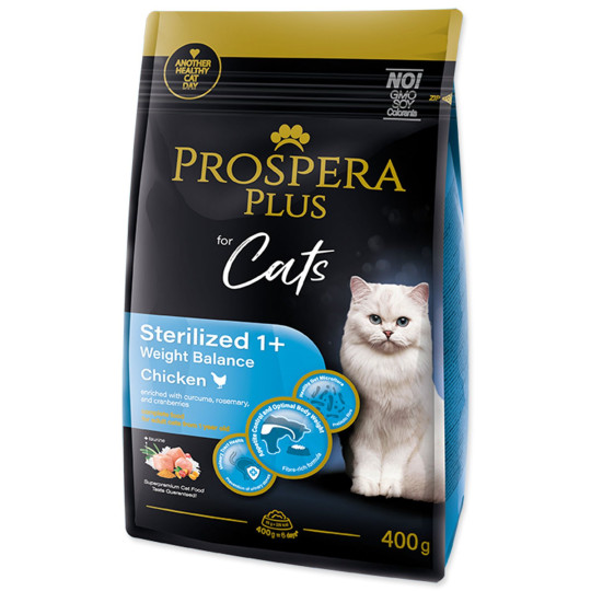 Hrana Prospera Plus Sterilizirana 1+ s piščancem Weight Balance 0,4 kg