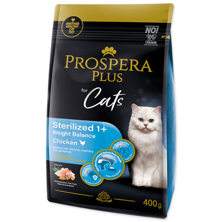 Hrana Prospera Plus Sterilizirana 1+ s piščancem Weight Balance 0,4 kg