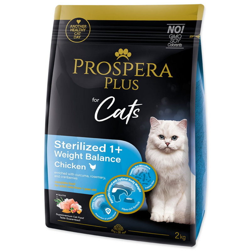 Hrana Prospera Plus Sterilized 1+ Piščanec Weight Balance 2 kg