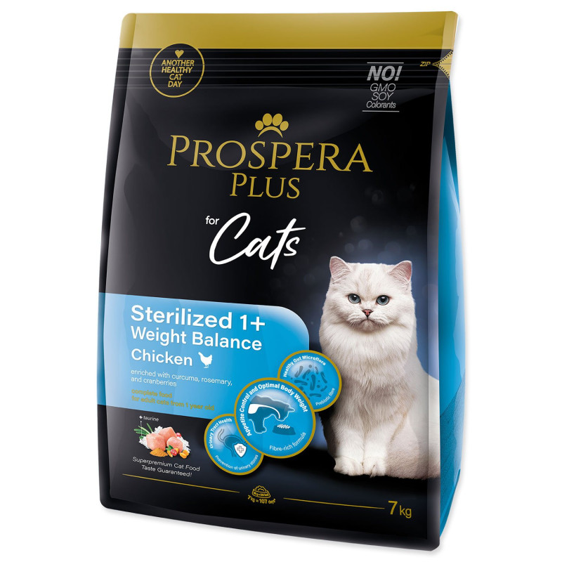 Hrana Prospera Plus za sterilizirane 1+ Piščanec Weight Balance 7 kg