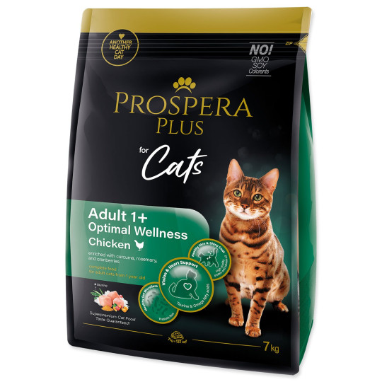 Hrana Prospera Plus Adult 1+ s piščancem Optimal Wellness 7kg