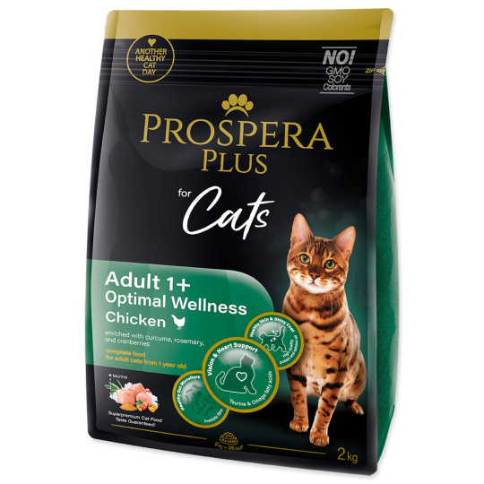 Hrana Prospera Plus Adult 1+ Piščanec Optimal Wellness 2 kg