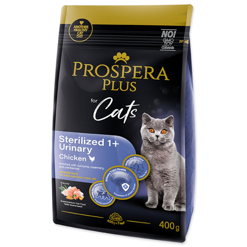 Hrana Prospera Plus Sterilized 1+ Piščanec Urinarna 0,4 kg