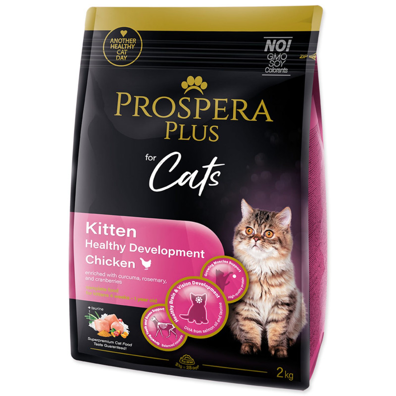Hrana Prospera Plus Kitten Chicken — za zdrav razvoj, 2 kg
