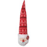 Igračka Dog Fantasy Winter Tale krogla s kapo, rdeča, s piščalko, 38 cm