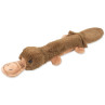 Igrača Dog Fantasy Recycled Toy kljunorog s PET-plastenko, piščalko in šuštečim repom, 55 cm
