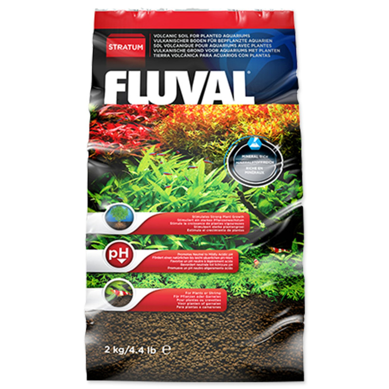 Fluval Stratum za rastline in kozice, 2 kg