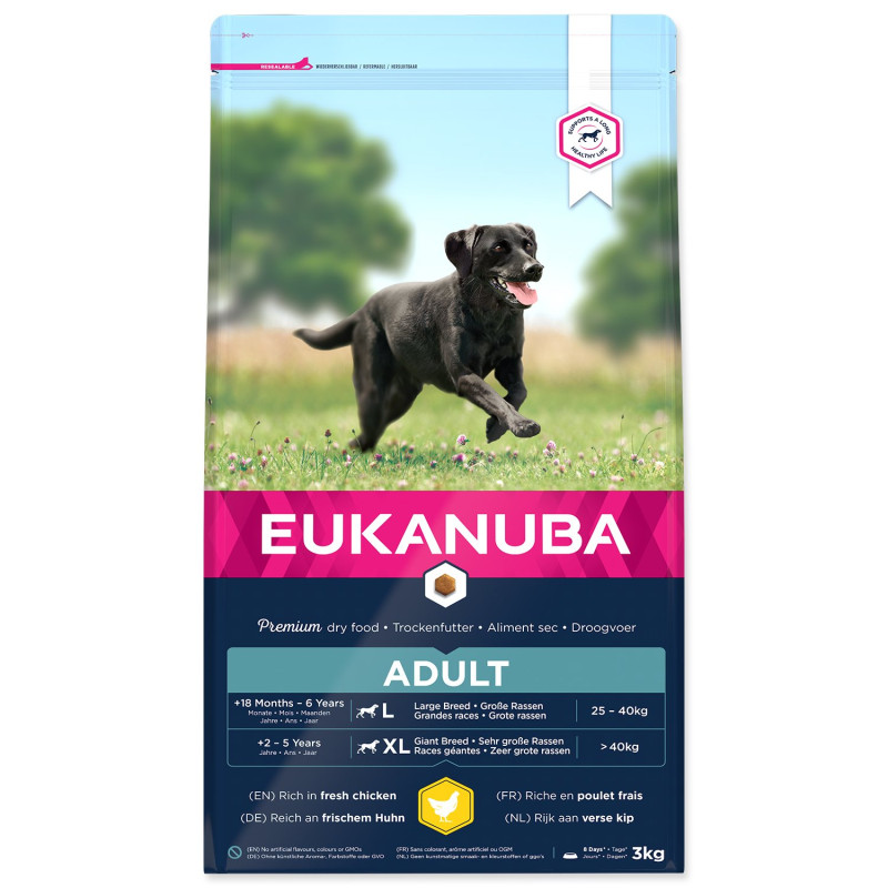 Hrana EUKANUBA Adult Large & Giant 3 kg