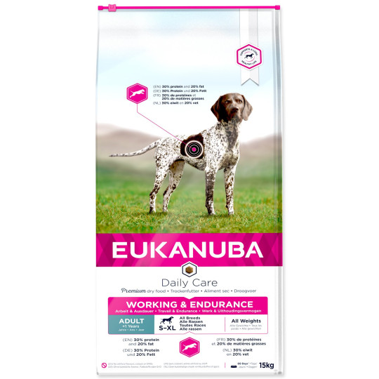 Hrana EUKANUBA Daily Care Adult Working & Endurance 15 kg