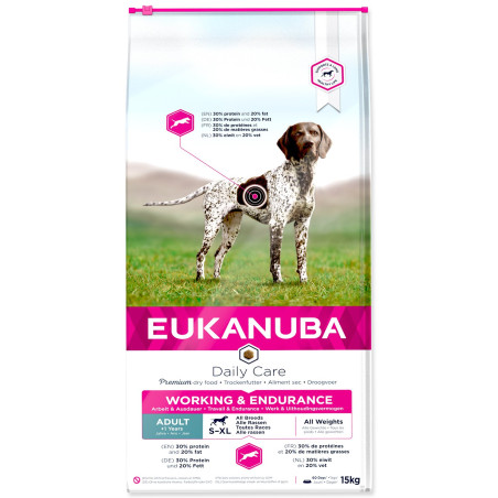 Hrana EUKANUBA Daily Care Adult Working & Endurance 15 kg