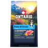 Hrana Ontario Puppy & Junior All Breeds, monoprotein: tuna in sladki krompir, 0,75 kg