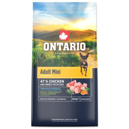 Hrana Ontario Adult Mini Piščanec & Sladki krompir 6,5 kg