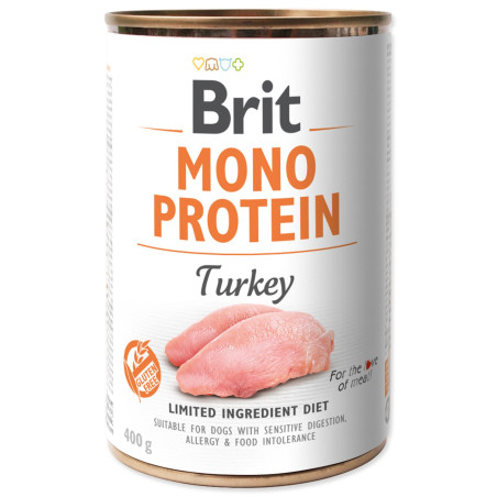 Konzerva Brit Mono protein puran 400g