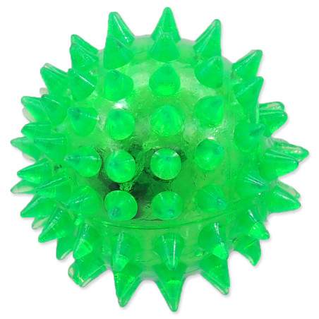 Igrača Dog Fantasy LED žoga zelena 5 cm