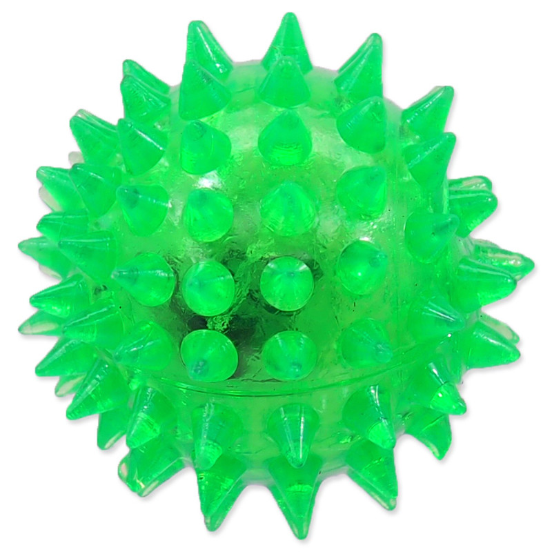 Igrača Dog Fantasy LED žoga zelena 5 cm