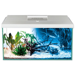 Akvarijski set Aquael LEDDY LED Day & Night bel 60x30x30 cm 54 l