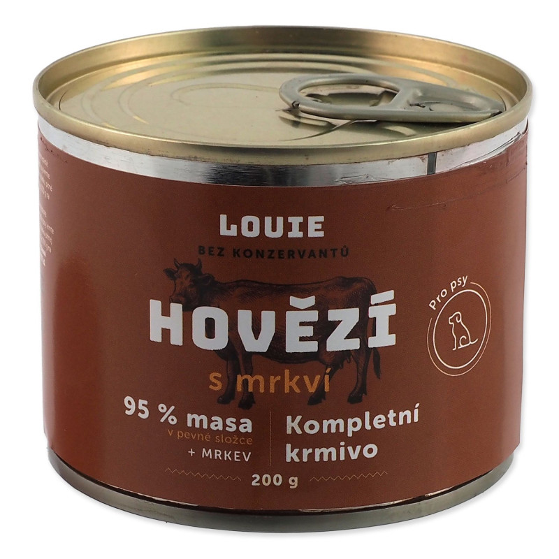 Konzerva LOUIE govedina z korenčkom 200 g