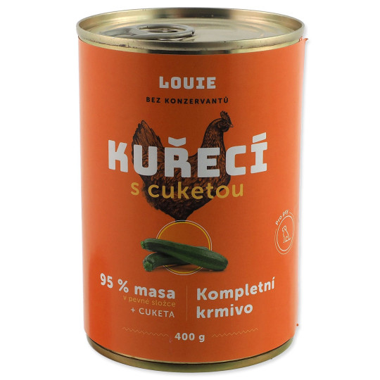 Konzerva LOUIE piščanec z bučkami 400g