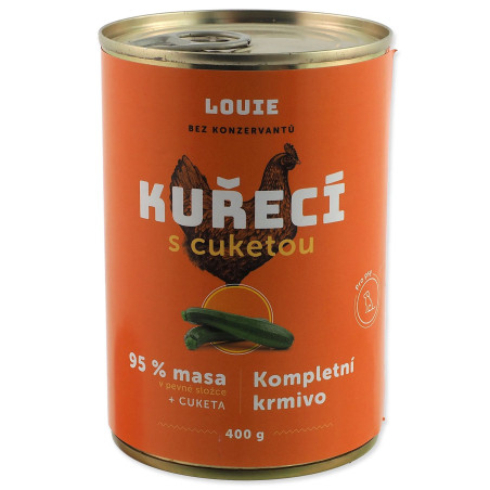 Konzerva LOUIE piščanec z bučkami 400g