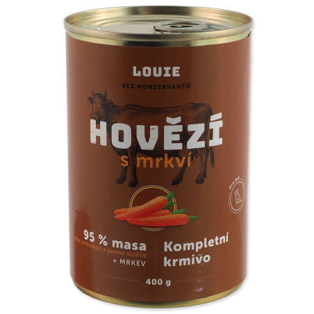 Konzerva LOUIE govedina z korenjem 400 g