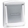 Plastična vratca PetSafe s prozornim krilcem, bela, izrez 28,1x23,7cm