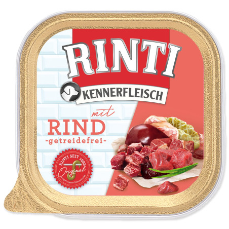 Posodica Rinti Kennerfleisch za odrasle goveje 300g