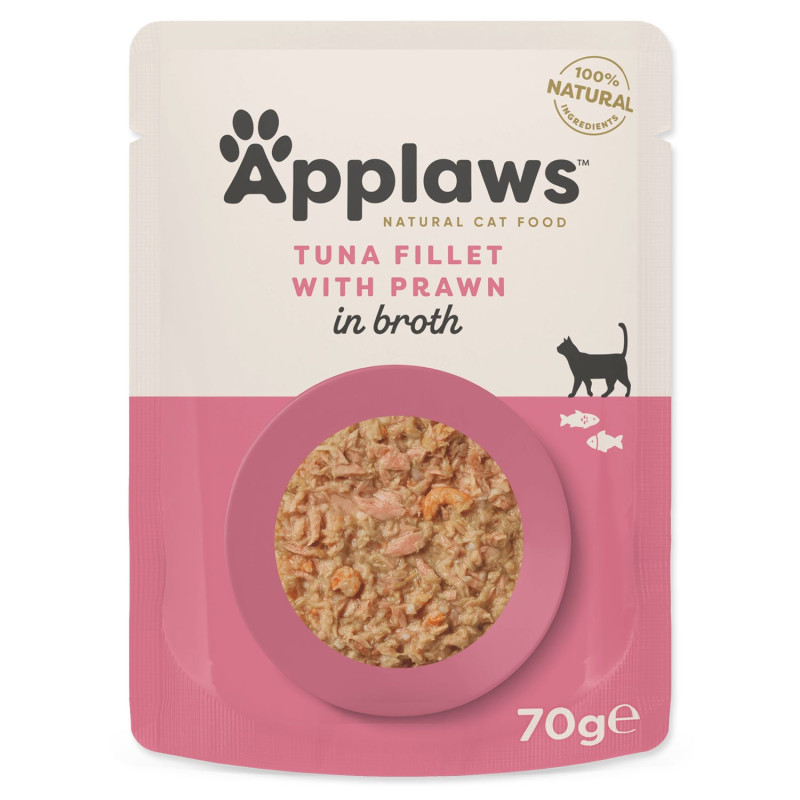 Vrečka Applaws Cat tuna in kozice 70 g