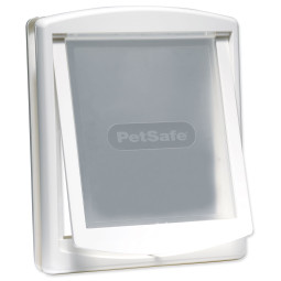 PetSafe plastična vratca s prozorno klapno, bela, izrez 37x31,4 cm