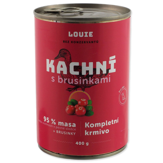 Konzerva LOUIE račja z brusnicami 400 g