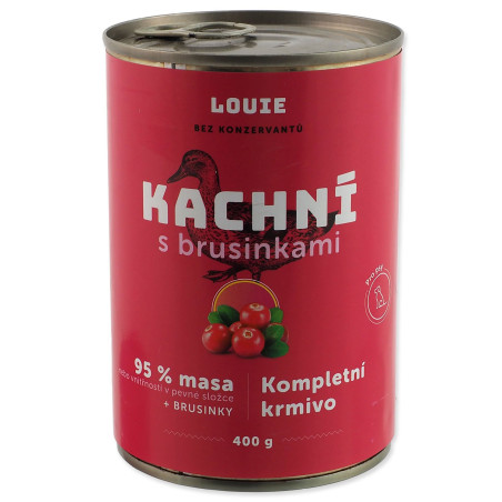 Konzerva LOUIE račja z brusnicami 400 g