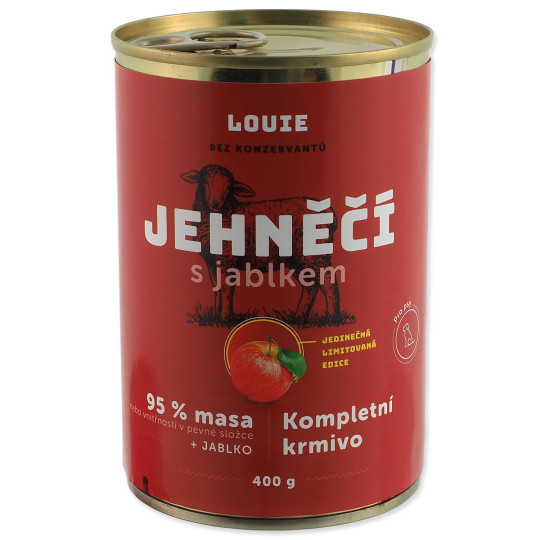 Konzerva LOUIE jagnjetina z jabolkom 400g