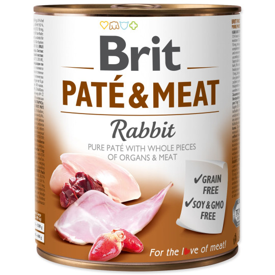 Konzerva Brit Paté & Meat zajec 800g
