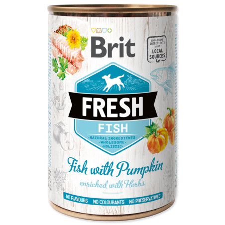 Konzerva Brit Fresh ribe z bučo 400g