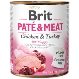 Konzerva Brit Paté & Meat Puppy piščanec 800 g