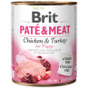 Konzerva Brit Paté & Meat Puppy piščanec 800 g