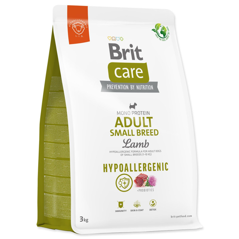 Hrana Brit Care Dog Hypoallergenic Adult za odrasle majhnih pasem, 3 kg