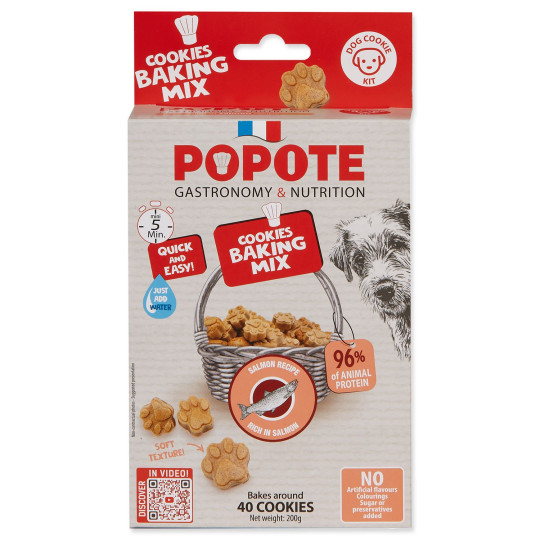 Pečilna mešanica Popote losos za pse 200 g