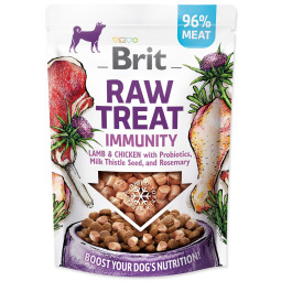 Prigrizek Brit RAW TREAT Immunity liofilizirana jagnjetina in piščanec 40 g