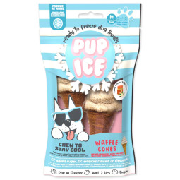 Poslastica Pup Ice hladilna z vanilijo in arašidovim maslom 2 ks 110 g