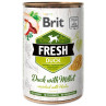 Konzerva Brit Fresh raca s prosom 400g