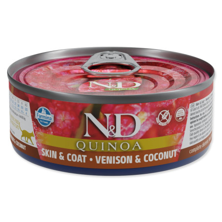 Konzerva N&D Cat Quinoa Jelenina & Kokos 0g