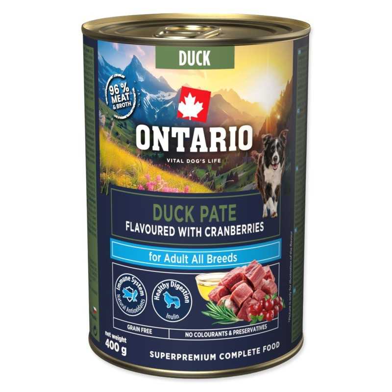 Ontario Adult račja pašteta z okusom brusnic 400 g