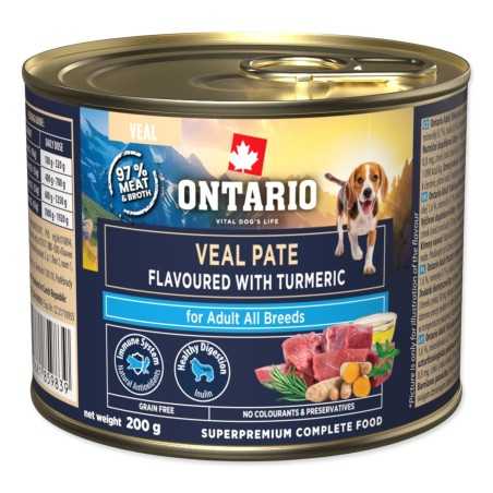Ontario Adult telečja pašteta z okusom kurkume 200 g