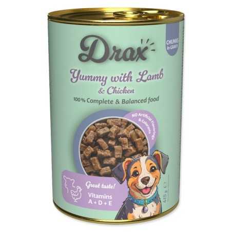Drax Adult Dog z jagnjetino in piščancem 415 g