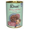 Drax Adult Dog z govedino in piščancem 415g