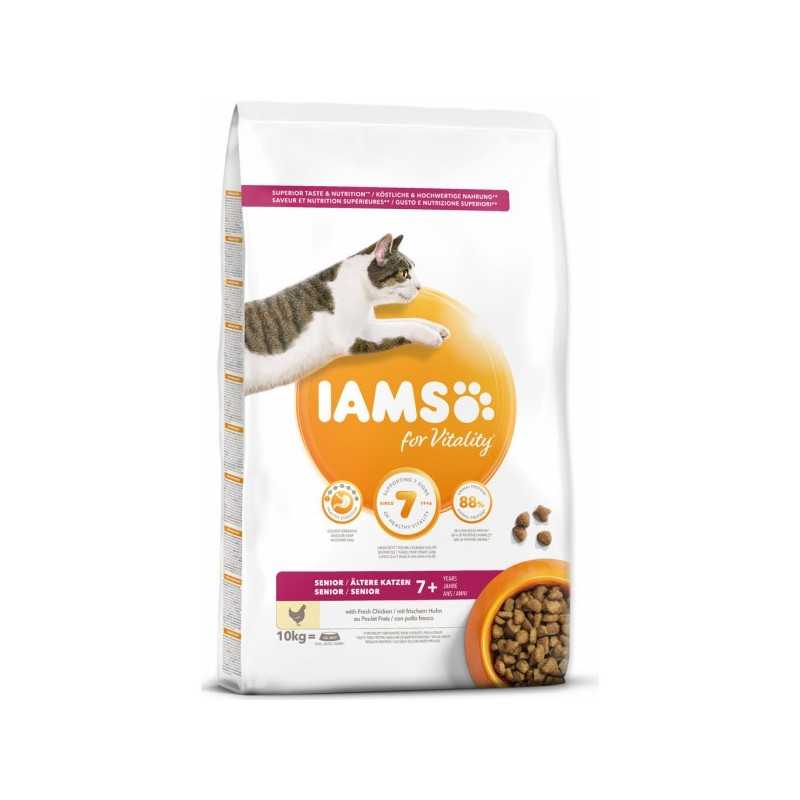 Krmivo IAMS Cat Senior Chicken 10 kg
