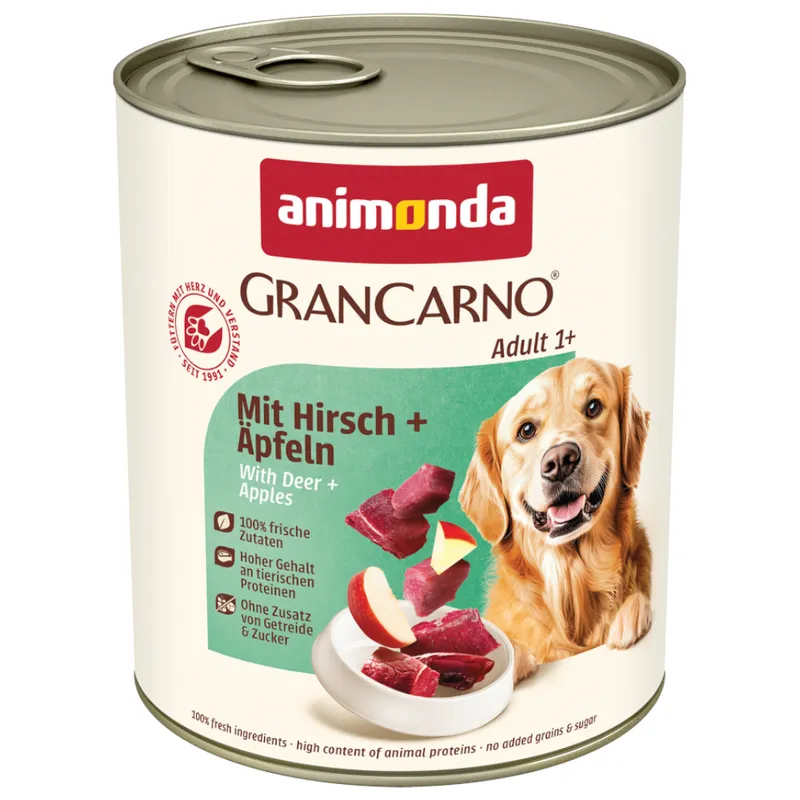 Konzerva Animonda Gran Carno Adult z jelenom in jabolki 800 g