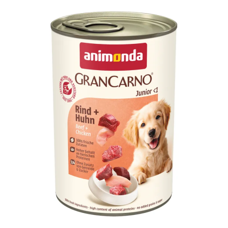 Konzerva Animonda Gran Carno Junior govedina in piščanec 400 g