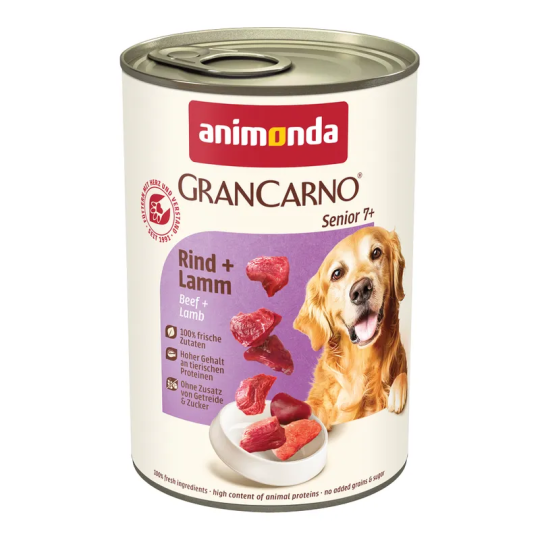Konzerva Animonda Gran Carno Senior govedina in jagnjetina 400 g